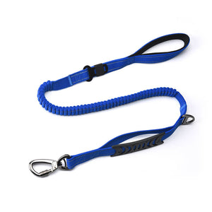Shock Absorbing Bungee Pet Leash For Dog Cat With Seat Belt Buckle